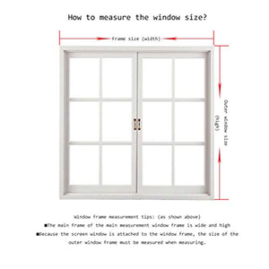 ALSGON, zanzariera di Ricambio per finestre, in Fibra di Vetro, per Porte e finestre, 90 x 150 cm