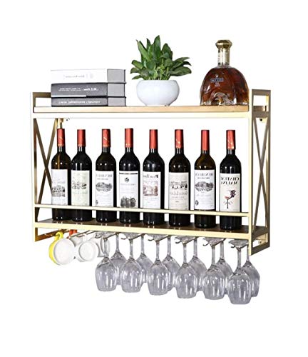 Portabottiglie Da Vino In Legno Vintage Da Appendere Al Muro | Supporto Da Parete Per Portabottiglie In Metallo | Scaffale A Muro Scaffale Di Stoccaggio | Portabottiglie Da Vino Da Appendere Portabot