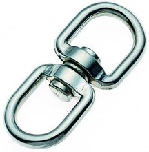 Connettore girevole per funi, in acciaio inossidabile, 64 mm x 26 mm, per corde di diametro fino a 13 mm