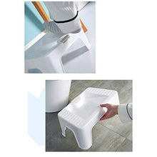 LZL Sgabello WC Multi-Funzione Antiscivolo vasino vasino Bagno Bagno Sgabello Sgabello Uso in Qualsiasi Bagno Vasino Tozzo (Color : White, Dimensione : Conventional)