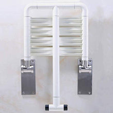 Sgabello da doccia Bagno sgabello bagno sgabello pieghevole in materia di sicurezza Bagno bagno banco sedia a parete in nylon doccia sedia a muro Sgabello con gambe in acciaio inox e Base sgabello bag