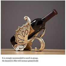 JSMY Portabottiglie da Vino Creativo da Tavolo,portabottiglie in Resina Bulldog Francese,espositore per Bottiglie di Vino di Lusso,utilizzato in Soggiorno,Bar e Cucina,Resina