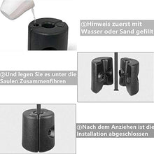 Set da 4 Piedini per Gazebo Piedini in HDPE per Tende da Giardino Pesi per la stabilizzazione del Gazebo 22 x 25 cm Pesi per Gazebo