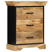 vidaXL Cassettiera con 7 Cassetti e 2 Vani Robusta Resistente Stile Rustico Vintage Solida Mobiletto con Cassetti Cassettone Legno Massello di Mango