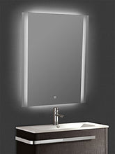 Yellowshop - Specchio Specchiera Cm L.60 x H.80 A Luce LED Retroilluminato Filo Muro Bagno Design Moderno con Touch Modello Vertical 68