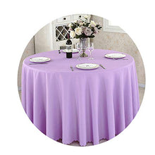 DreamZX Tovaglia Rotonda, Tovaglia da Pranzo Domestica in Poliestere Tinta Unita Copritavolo Morbido Lavabile per Matrimoni, pranzi e Feste di Compleanno in Hotel