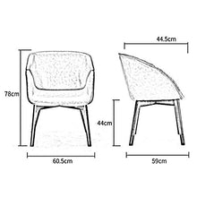 WFF Sedia da Ufficio Sedia, Design accerchiato Sedentario Senza Stress in Legno massello Sedia Gambe per la casa Sedia da Pranzo per Il Tempo Libero Sedia da caffè 6 Colori Arredo Bar
