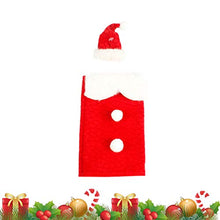 Amosfun Coperchio per Bottiglia di Babbo Natale con Cappello Borsa per Bottiglia di Vino Regalo per FESTIVITÀ Natalizie centrotavola Decorazioni per la tavola Regali per Ornamento