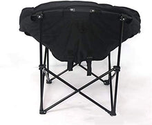 Tavolo da picnic all'aperto Sedia da campeggio Moon Moon Pieghevole Piegatura Sedia rotonda Carico 100kg Sedia da giardino pieghevole confortevole con borsa Sedia per il tempo libero all'aperto Bbq Pa