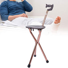 Brrnoo Sgabello in Canna, Sgabello Pieghevole Pieghevole Triangolare con Manico per Massaggi