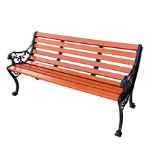 Panchina da giardino a 3 posti panchina da terrazza da esterno, panchina da balcone con sedia da veranda, panchina da parco con braccioli e schienale, banco da lavoro resistente alle intemperie con