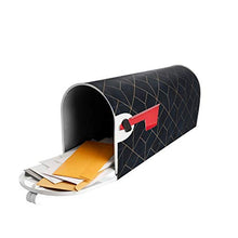 Copertura magnetica per cassetta delle poste, con inchiostro dorato su blu navy, per decorazione da giardino, dimensioni standard, 53 x 45 cm