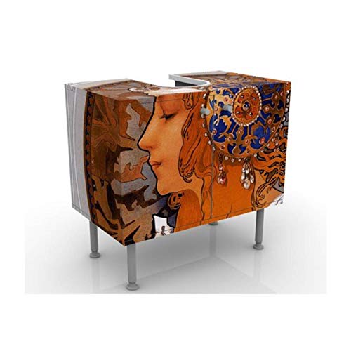 Mobile per lavabo design Loren 60x55x35cm, basso, Larghezza: 60cm, regolabile, mobiletto da lavandino, lavandino, mobiletto da lavabo, lavabo, mobiletto, bagno, bagnetto, mobile da bagno