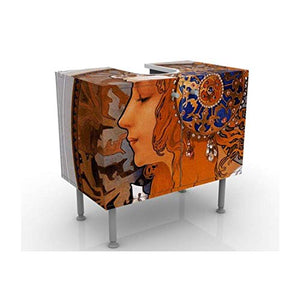 Mobile per lavabo design Loren 60x55x35cm, basso, Larghezza: 60cm, regolabile, mobiletto da lavandino, lavandino, mobiletto da lavabo, lavabo, mobiletto, bagno, bagnetto, mobile da bagno