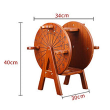 ASDFY Portabottiglie in Legno Ruota panoramica Ornamenti Artigianali Portabottiglie per Vino Casa Soggiorno Portabicchieri sospeso Portabottiglie da Tavolo