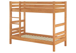 Erst-Holz Robusto Letto a Castello 90x200 in Faggio Anche per Adulti con doghe Confort