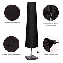 Herefun Coperture per Ombrelloni da Giardino, Oxford 420D Fodera Protettiva per Ombrellone, Copri Ombrellone Impermeabile con Palo, Anti-UV, Resistente Strappo (170 x 27.5 x 33.5 cm)