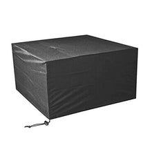 Elevavie Copertura per Mobili da Giardino , Copertura Per tavolo Telo Protettivo per mobilio Tavola/Sedia da Esterno Impermeabile Nero (123x123x74cm/48.43x48.43x29.13inch)