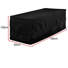 Deuba Copertura Protettiva per Tavolo e panche - Colore: Antracite - 180 x 82 x 135 cm