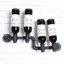 Wine Rack A Parete Vintage Wine Rack Cafe Creativo Capovolto Tubi Di Acqua Bottiglia Di Vino Rack Display Stand