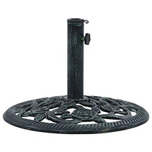 Festnight Base per Ombrellone in Ghisa 9 kg 40 cm Supporto Tenda Parasole Verde