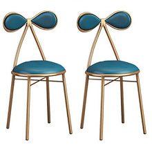 LWW Sgabello, Set Di 2 Pezzi Bar Bar Sedia Contatore Sgabello con Poggiapiedi Europea Moderna Trucco Altezza Seduta 45/65 / 75Cm,Blu,45 cm