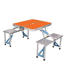 JDJD Tavoli da Esterno Tavolo Esterno Pieghevole da Esterno Quattro Sedie Piano in Lega Alluminio Portatile Stand Pavimento Congiunto A Pavimento Senza Installazione per Il Veicolo Picnic