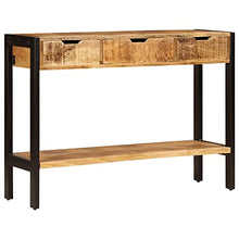 vidaXL Credenza 3 Cassetti Vintage Tavolo Cassettiera Dispensa Vetrina Arredo Soggiorno Armadio Arredamento Legno Massello di Mango