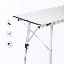Tavolo da picnic all'aperto Tavolo da tavolo artigianale regolabile in altezza Tavolino con sacchetto di trasporto Tavolo pieghevole in lega di alluminio portatile portatile, ultra-leggero, tour autop