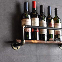 Portabottiglie modello pipeline portabottiglie da parete portabottiglie portabottiglie portabottiglie portabottiglie retrò stile industriale a parete / 80x12x15cm