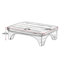 FXJ Sgabello Piede in Legno massello Sgabello Basso Bagno Bagno Water Antiscivolo Sgabello in Legno Soggiorno Ufficio poggiapiedi poggiapiedi (Color : Varnish, Dimensione : Piccolo)