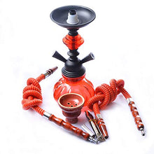 XJJY Doppio Tubo del Tubo Flessibile con Tutto 2 Kit Completo per Tubo Flessibile Shisha Kit Completo, Adatto per Famiglie, Hotel stranieri, Bar, Club, Hotel,Verde