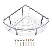 CHHD Mensola Doccia angolare, Vassoio Doccia in Acciaio Inox Piatto Doccia scavo a Parete Bagno Doccia cestello angolare Doccia Gel mensola portaoggetti Organizer per Cucina Bagno docci