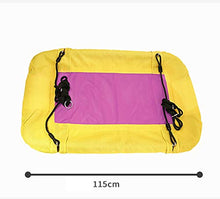 Sedia Rettangolare Amaca Altalena in macramè Comoda Sedia A Dondolo in Corda di Cotone Appendere per Interni Esterni Casa Patio Giardino Giardino