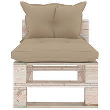 vidaXL Divano Angolare da Giardino su Pallet Legno di Pino Impregnato