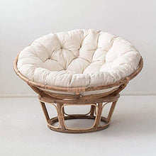 Cuscino per sedia Cuscino per sedie a braccia appeso rotondo, addensare un cuscino in poltrona da papasan in cotone extra morbido con cravatte, impermeabile non scivolato sedile uova cuscino da stiro