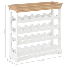 Lasamot Armadietto del Vino Portabottiglie Portavini mensola del Vino per Cantine, ristoranti e Magazzini MDF Marrone e Bianco 70 x 22,5 x 70,5 cm