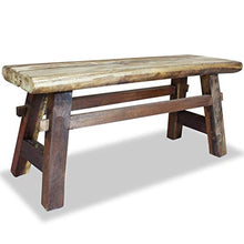 vidaXL Panca in Legno Massello di Recupero Esterni Rustica Panchina Giardino