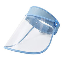 Garneck Protezione Visiera di Sicurezza Antipolvere Anti-Olio Protezione Facciale Protezione Cappuccio Vuoto Superiore Protezione Antiappannamento per Cucina Esterna (Azzurro)