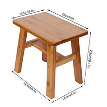 Crisis Bambino, Sgabello Basso antitarme, Panca Bambino, per la Vita(Small Square Bamboo Stool)