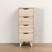 VANKKA Cassettiera con 4 cassetti - decoro rovere Sonoma - L 44 x P 42 x H 108 cm