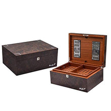 HYY-YY Paper High Gloss Paint Black Walnut Humidor Scatola di legno