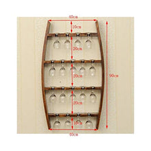 Elegante Scaffale per Vino Portabottiglie Portabottiglie da Parete in Legno con Portabottiglie, HJJ