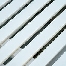 Outsunny Panchina a Dondolo da Giardino 2 Posti con Schienale Alto e Braccioli in Legno 117x85x120cm, Bianco