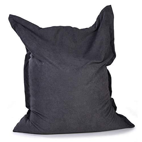 LDIW Gigante Pouf per Interni ed Esterni, Divano Pigro Poltrona Sacco Pouf Puff Ideale Come Sedia da Gaming e Sedia da Giardino,Nero,EPS - Arredi Casa
