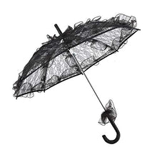 Ombrello in Pizzo, Resistente Elegante Ombrello Nero in Pizzo da Sposa, per la Decorazione di celebrazioni Decorazione per Feste Fotografia Prop Performance sul palco