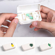 BanGSUN - Contenitore per pillole da viaggio a 3 scomparti, mini portatile per medicina di un giorno