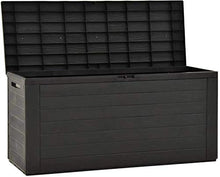 Baule da Giardino, Scatola da giardino con coperchio con coperchio, contenitore impermeabile per patio Giardinaggio utensili, cuscini, accessorio per piscina, cuscini, uso esterno per esterni antracit