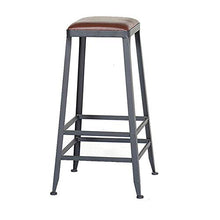 MMWYC Sgabello Cucina Sedia/Bar Stool/Alto Sgabello/Seat/Bar Sedia, Moderno Stile Industriale/Solido Gambe in Legno e Sedia di Ferro, for Counter/Cafe/Cucina/Colazione/Pub & Conserva