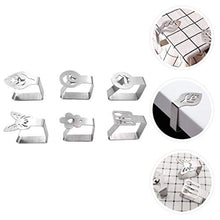 Cabilock 6 Pezzi Clip per Tovaglie Clip per Tavolo da Picnic Morsetti per Coperture per Interni per Esterni Morsetti per Tovaglie in Acciaio Inox Clip per Stoffa per Feste in Campeggio